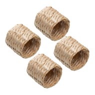 Jogo 4 Anéis Para Guardanapos Fibra Natural
